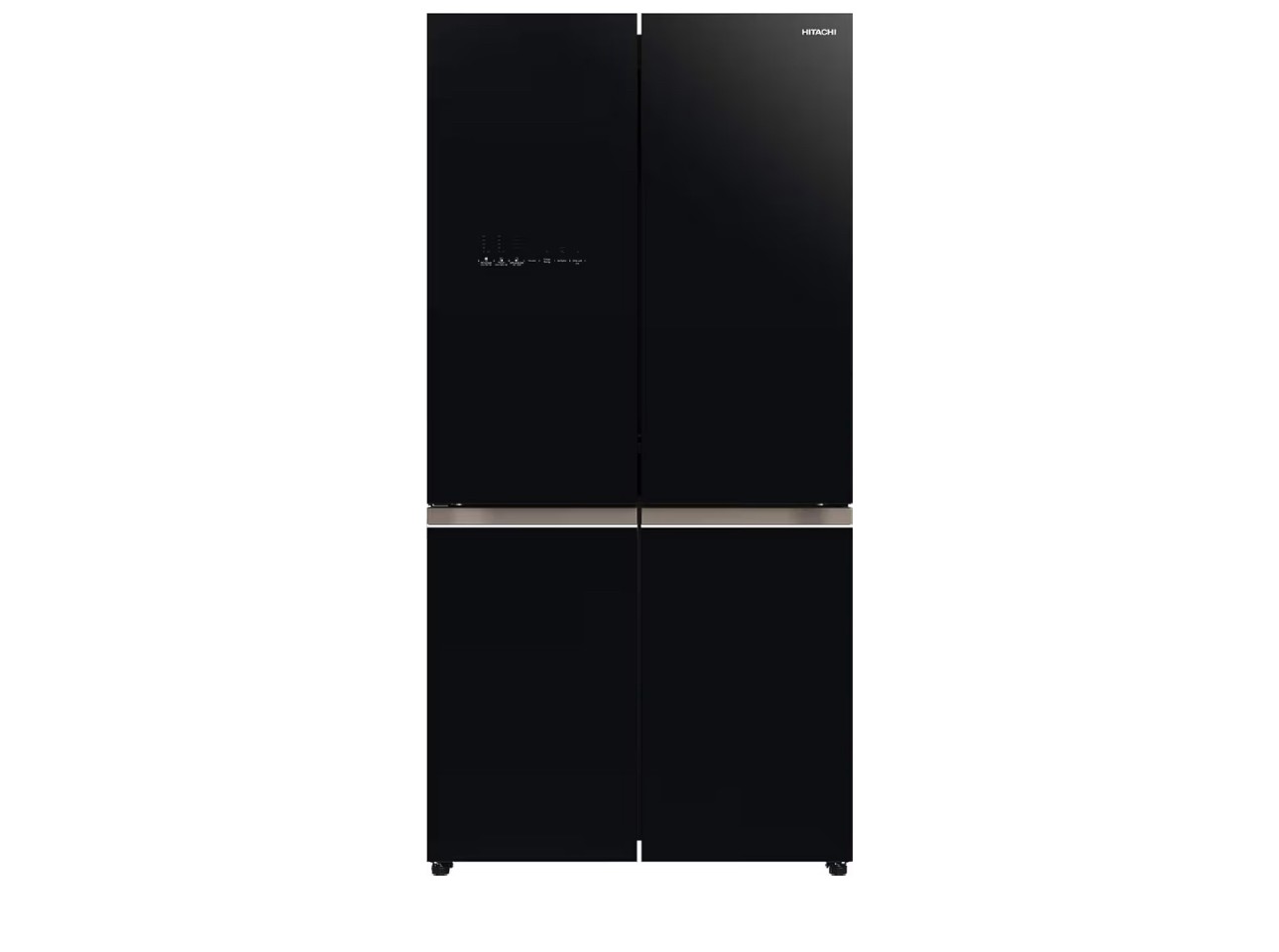 ثلاجة هيتاشى 26 قدم 650 لتر اسود كومبي فريزر سفلي