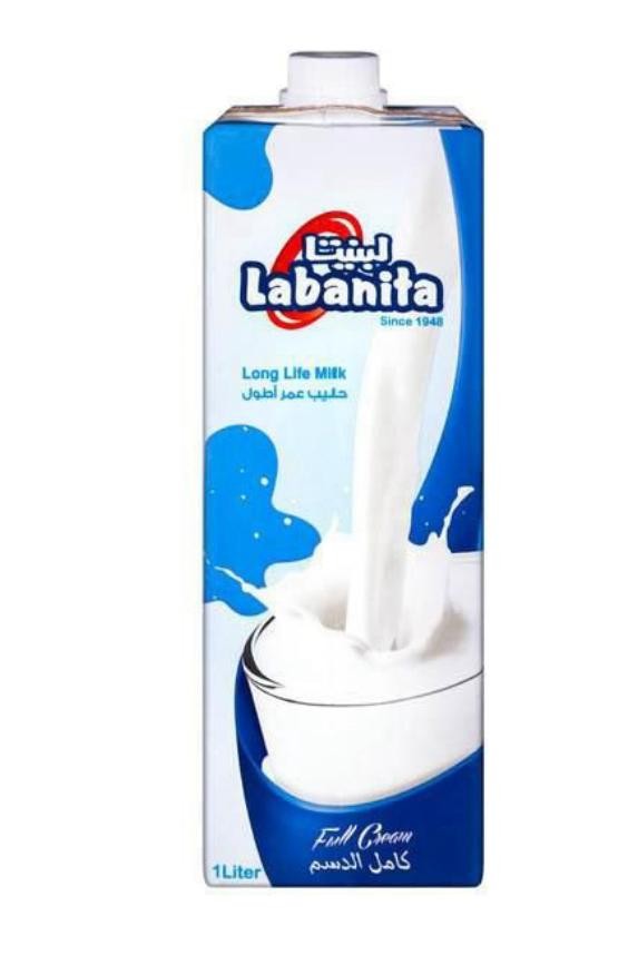لبنيتا لبن تتراباك كامل الدسم 1 لتر