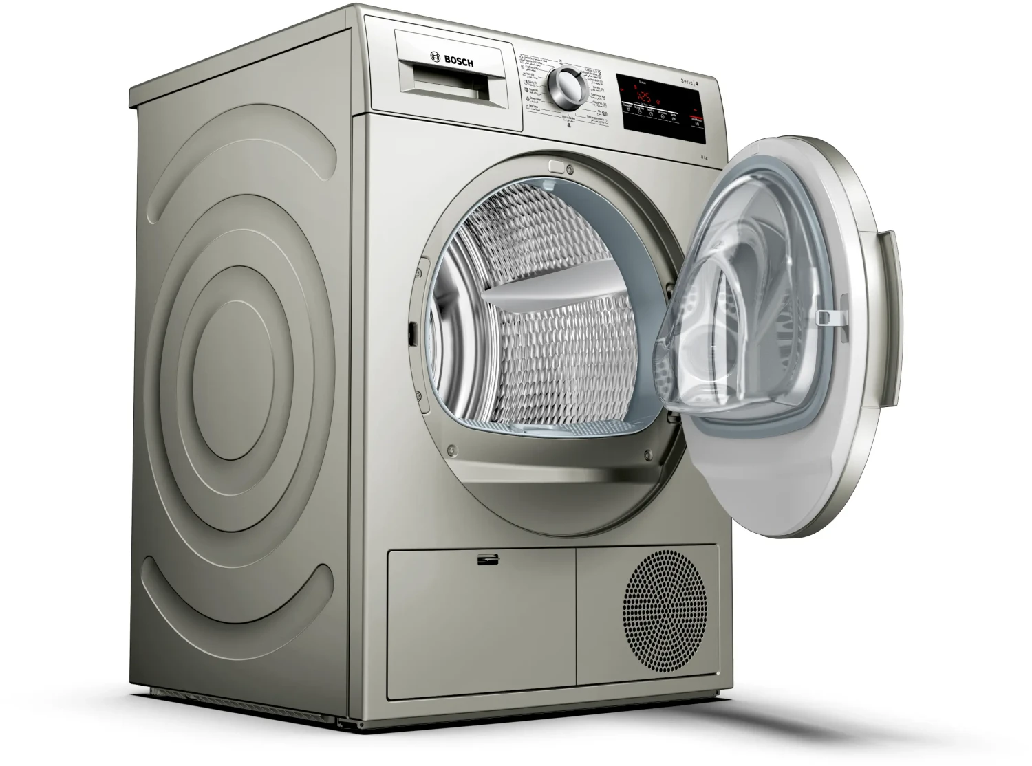 مجفف بوش بالمكثف 8 ك لون سيلفر بولندى WTN8542SEG