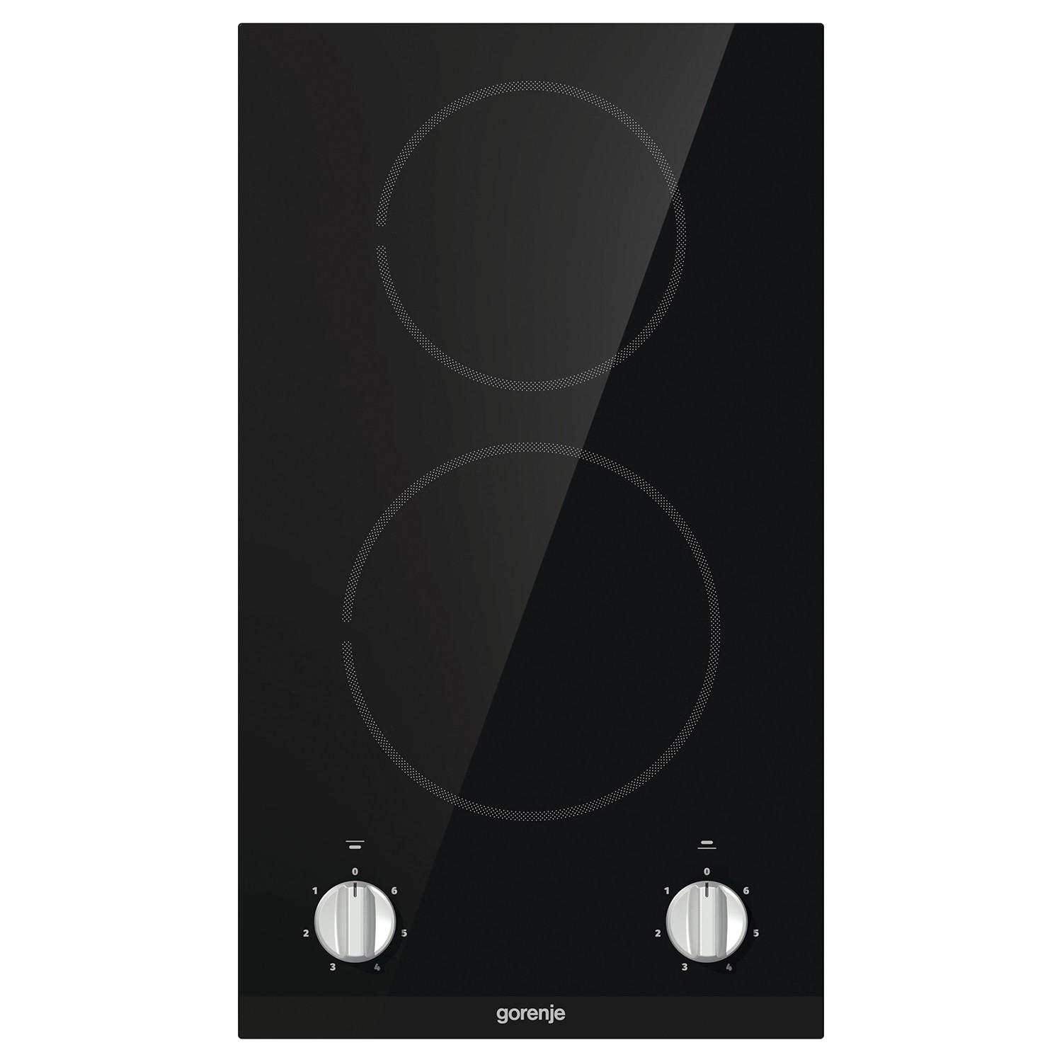 مسطح كهربائي جورينيا 2 عين سيراميك اسود 30 سم EC321BCSC