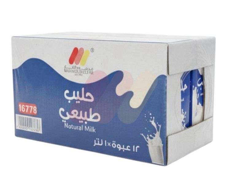 محمود الفار حليب كامل الدسم 1 لتر علبه 12 قطعه