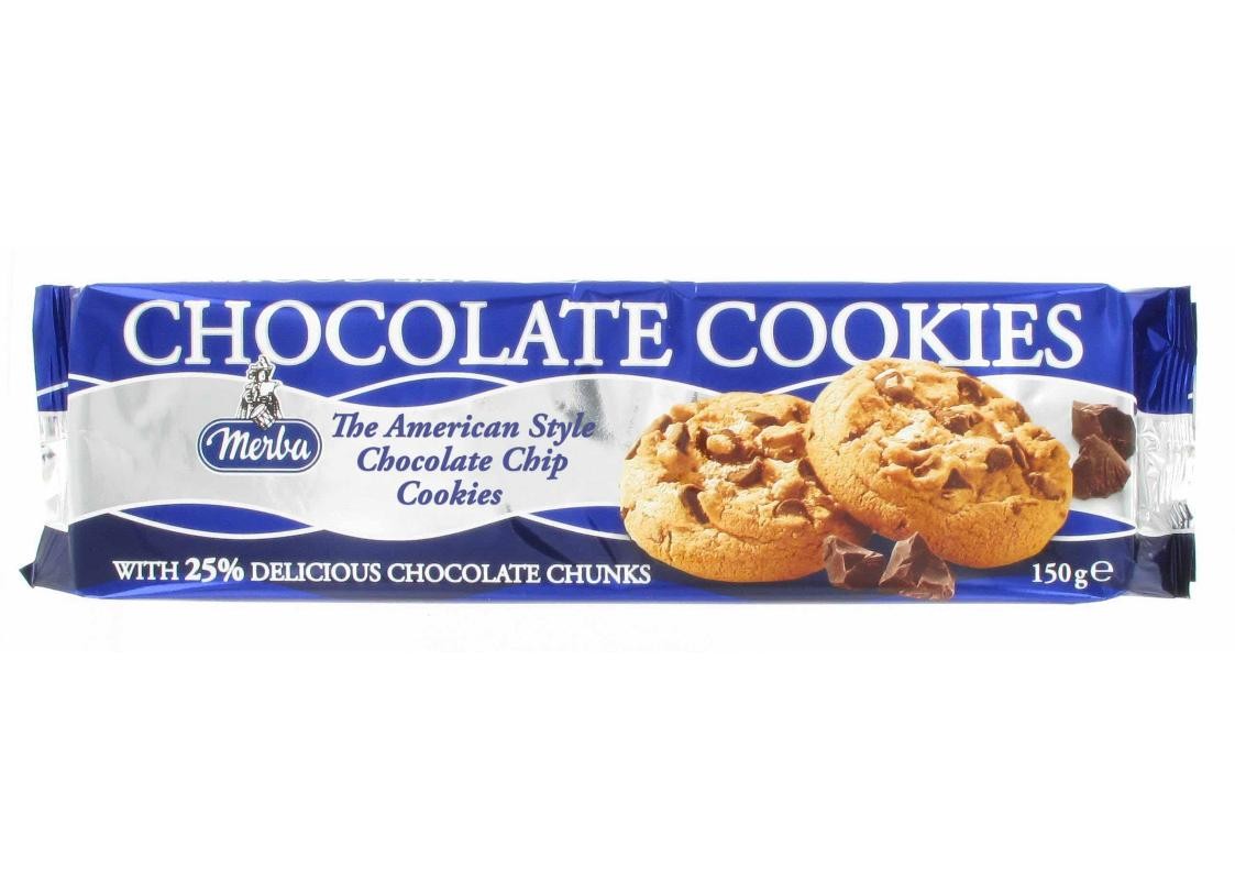 ميربا كوكيز بقطع الشوكولاته