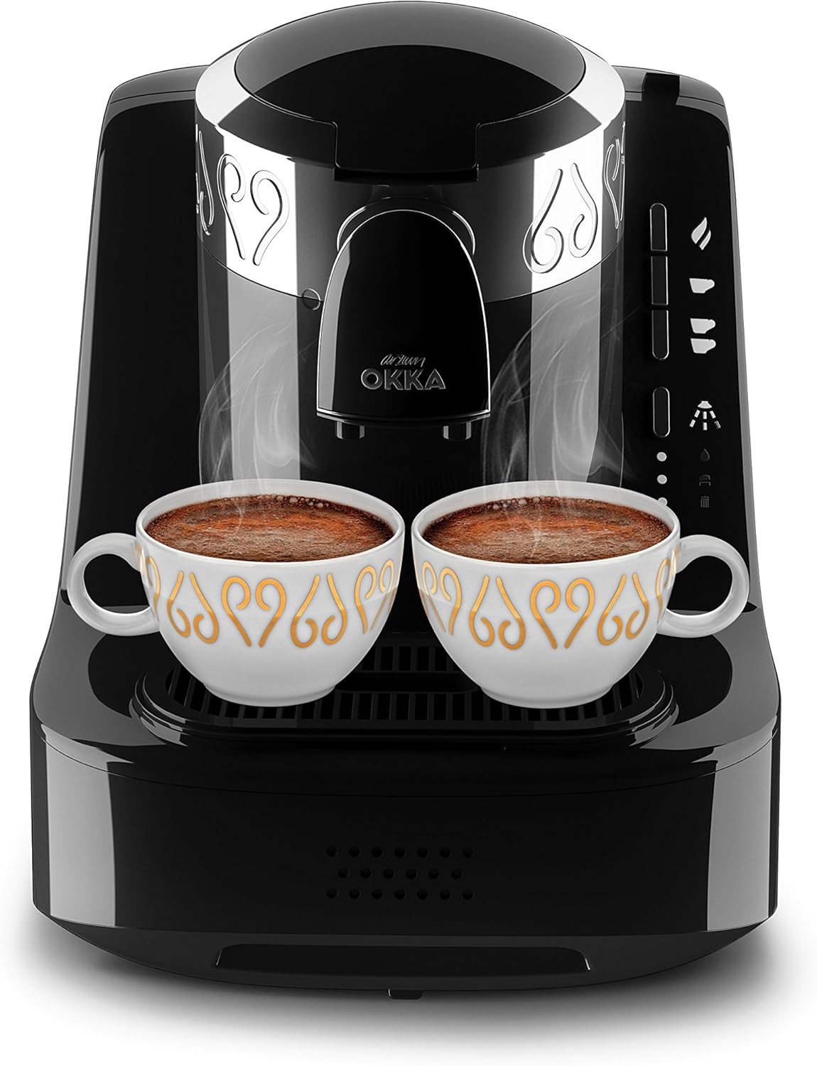 ماكينه قهوه اوكا تركي اسود*سيلفر OK002-BLACK/SILVER/C