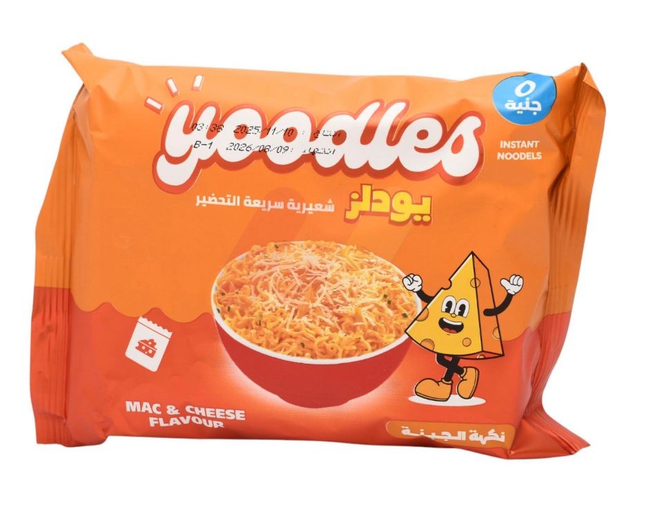 يولدز نودلز سريعه التحضير بنكهه ماك اند تشيز