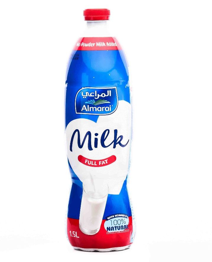 المراعي لبن كامل الدسم 1.5 لتر بلاستيك