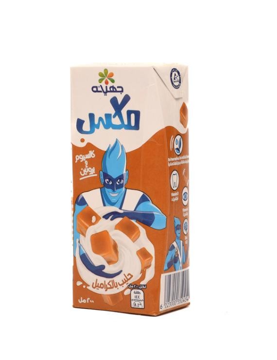 مكس جهينه حليب بالكراميل