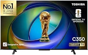 شاشه توشيبا 55 " سمارت بدون فريم ريموت اوامر صوتيه  UHD 4K 55C350RP