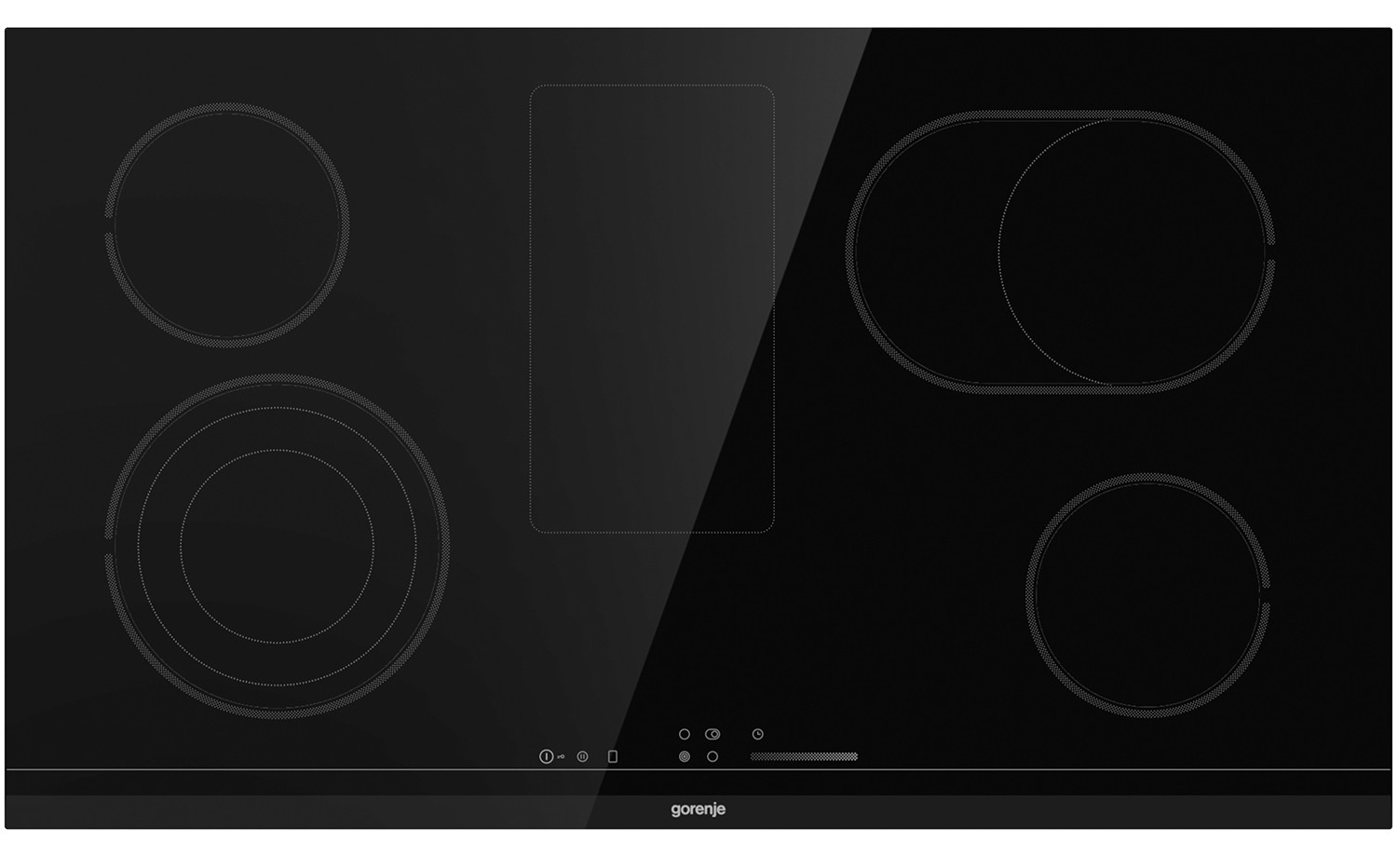 مسطح جورينيا 5 عين سيراميك كهرباء اسود 90 سم ECS959BCSC