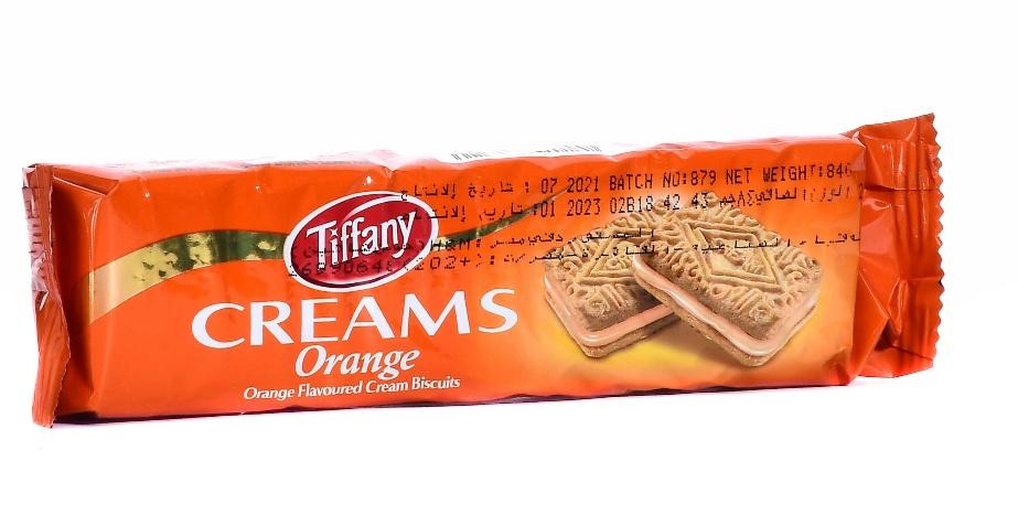 تيفاني بسكويت ساندوتش بالكريمه بطعم البرتقال