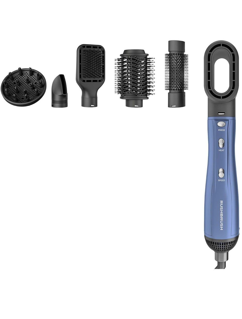 مجموعه شعر راش برش بلس 6 سيراميك 3 مستويات لدرجه الحراره ازرق 1300 واط PLUS 6 AIRSTYLER-NAVY BLUE
