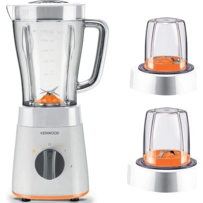 خلاط كهربائي كينود، 500 وات، 1.5 لتر، 2 مطحنة، أبيض ،BLP15.360WH(بضمان راية)