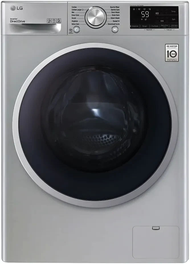 غساله ال جي 9 ك سيلفر بخار F4R5VYGSL