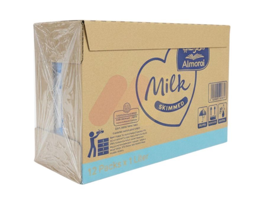 المراعي لبن خالي الدسم 1 لتر علبه 12 قطعه