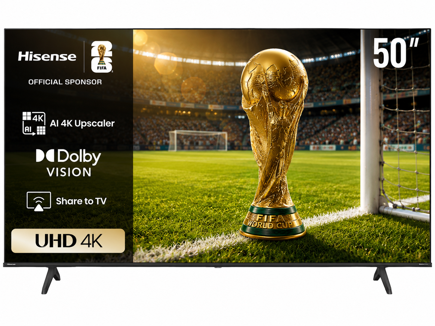 شاشه هايسينس 50 بوصة UHD 4K سمارت H-50A6N