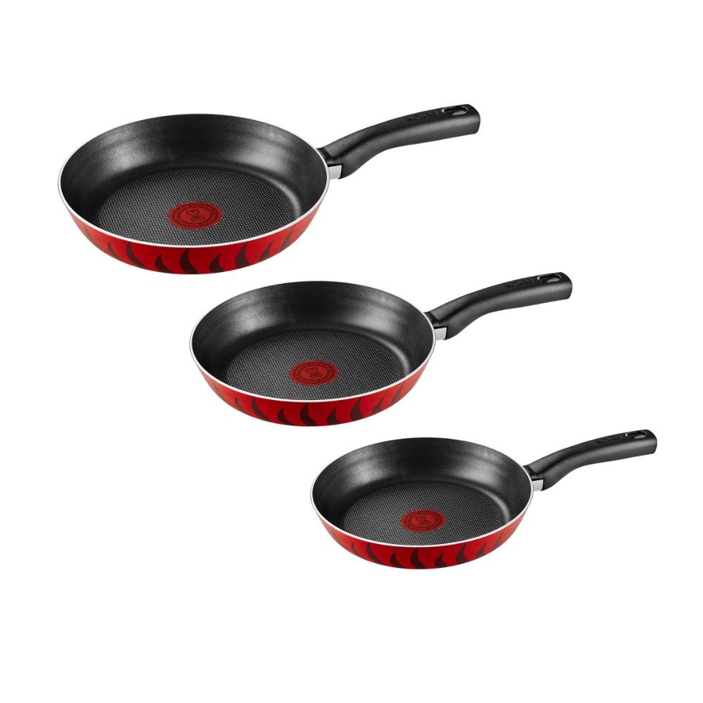 طقم مقلاة تيفال فليم مقاس 16و18و24