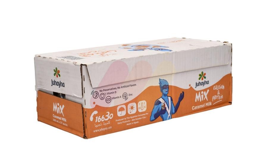 جهينه مكس حليب بالكراميل 200 مل علبه 27 قطعه
