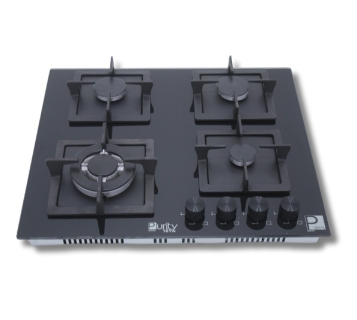 مسطح بيورتى 60 سم اسود زجاج غاز 4 شعله HPT606G