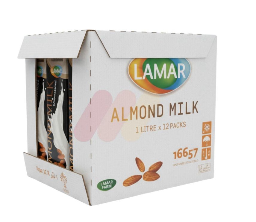 لمار حليب لوز 1 لتر علبه 12 قطعه