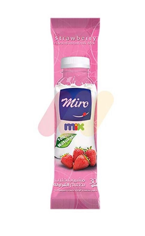 ميرو ميكس لبن بودره بطعم الفراوله