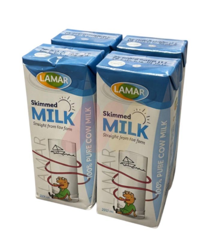 لمار حليب خالي الدسم 200 مل علبه 27 قطعه