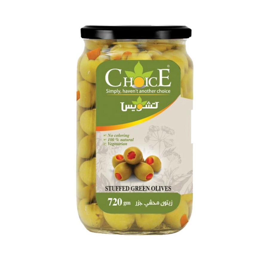 تشويس زيتون محشي جزر مخلل