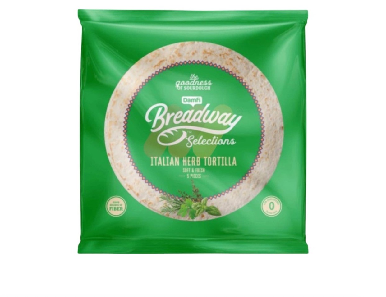 بريد واي تورتيلا بالأعشاب الإيطالية ٥ قطع