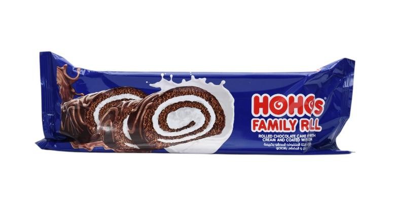 هوهوز كيك مغطي بالشوكولاته فاميلي رول