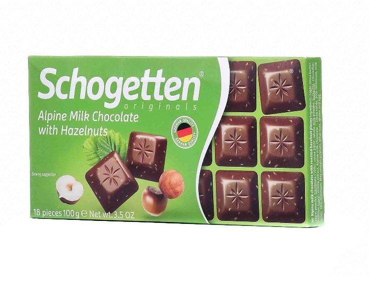 شوجتين شيكولاته بالحليب و البندق 100 جرام