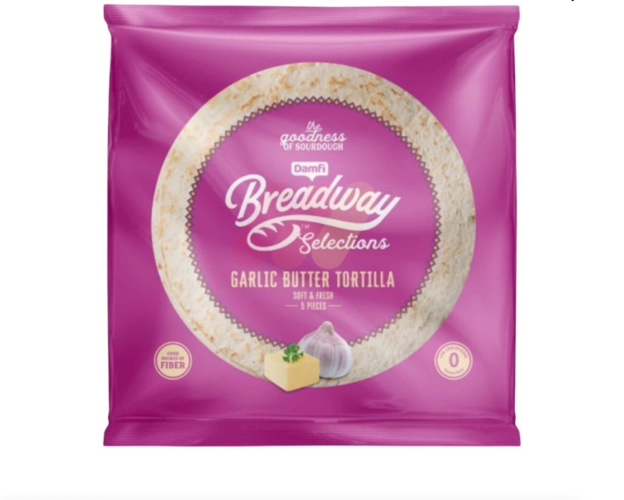 بريد واي تورتيلا بالزبده و الثوم