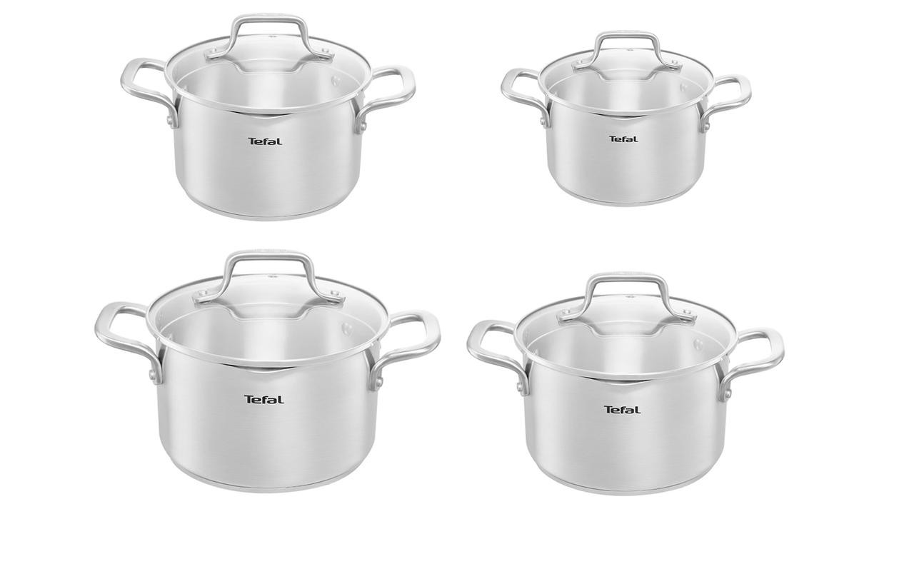 طقم حلل تيفال دويتو مقاس 20 و24 و26 و28 سم