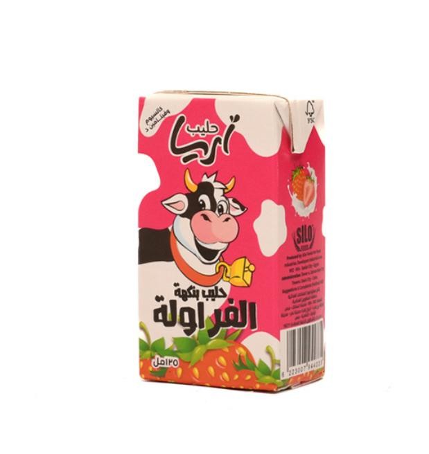اريا حليب بنكهه الفراوله 125 مل