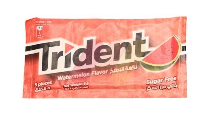 ترايدنت لبان بطيخ 5 قطع