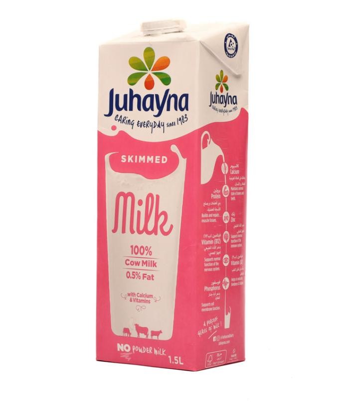 جهينه حليب منزوع الدسم 1.5 لتر