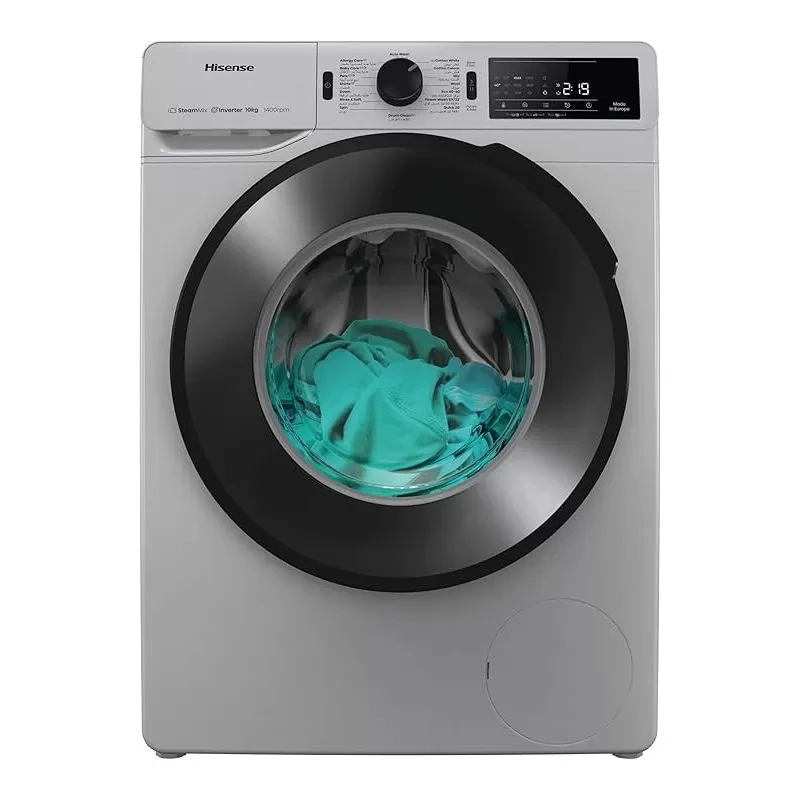 غساله هايسينس 10 ك سيلفر شاشه تاتش موتور ديجيتال انفرتر WF3V1042BSEG