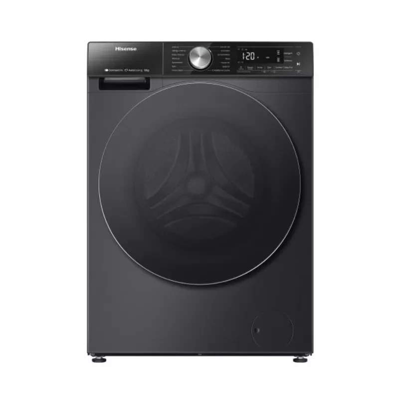 غساله هايسينس 12 ك بالمجفف 8 ك اسود شاشه تاتش موتور ديجيتال انفرتر WD5S1245BB