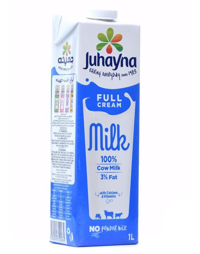جهينه حليب كامل الدسم 1 لتر