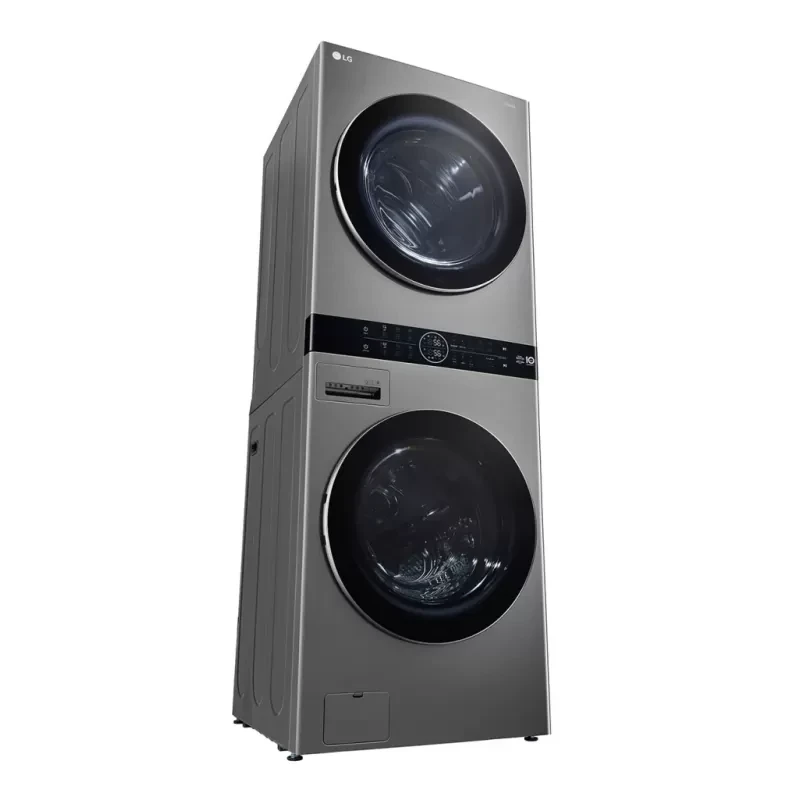 غساله ال جي تاور ووش 21ك غسيل& 16ك تجفيف استيل FWT2116SS