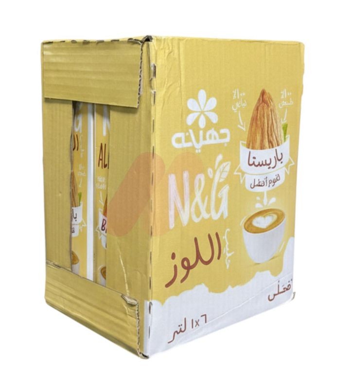 جهينه حبوب و مكسرات حليب لوز 1 لتر علبه 6 قطع
