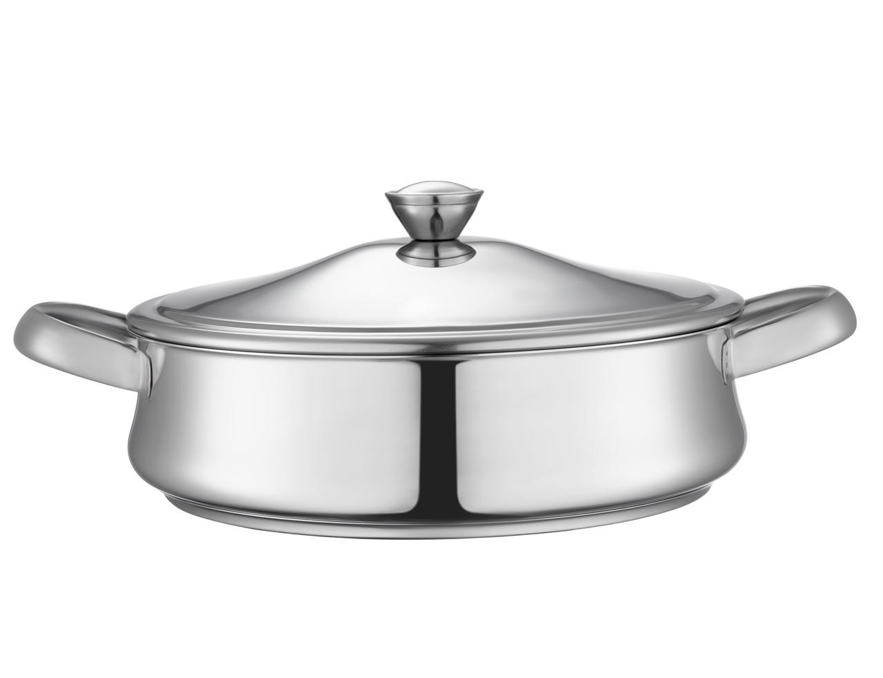 طبق فرن كلاسيك ستانلس ستيل 24 سم 330010224